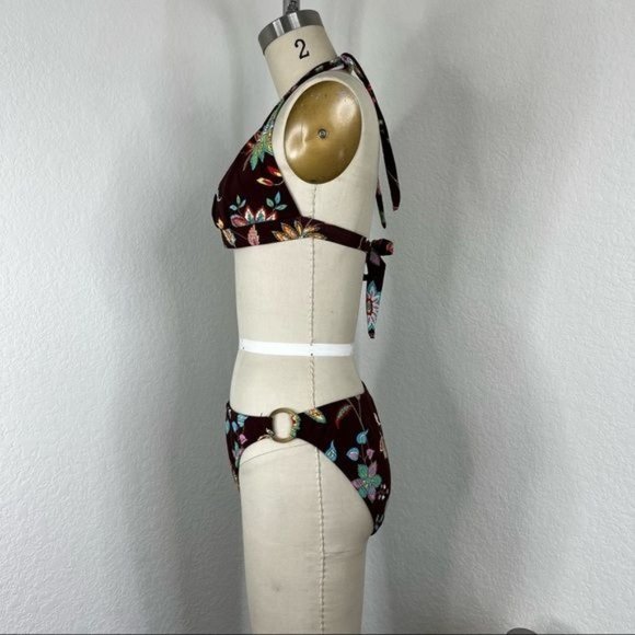 Shoshanna Metallic Floral Bikini Set - Picture 2 of 6